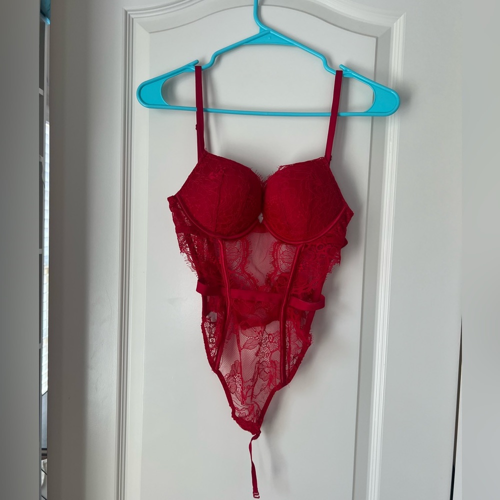 Red Victoria’s secret Lace Teddy
